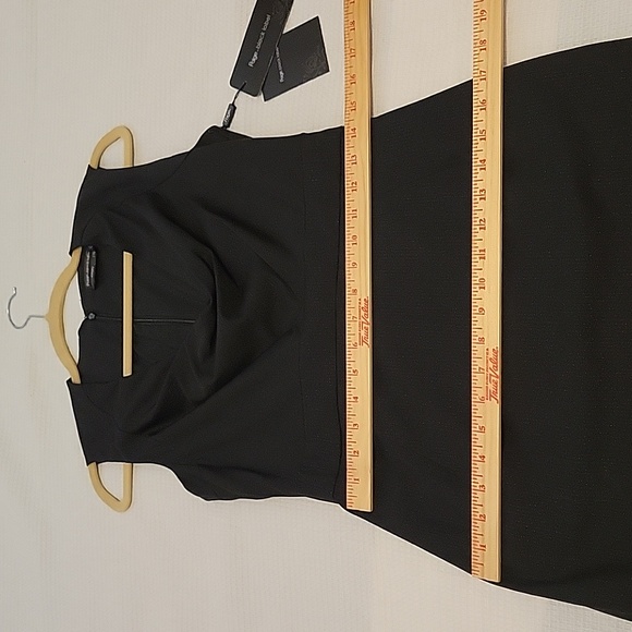 Paige Black Label Kingly Dress Size 10 Black With Subtle Silver Sparkles. - Picture 12 of 16